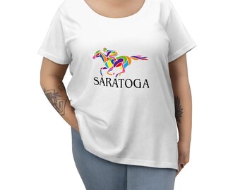 Saratoga Springs Race Track - Women's Curvy Tee