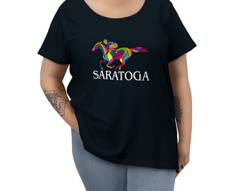 Saratoga Springs Race Track - Women's Curvy Tee