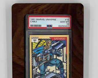 Hardwood Frame for Graded PSA Cards (Walnut)