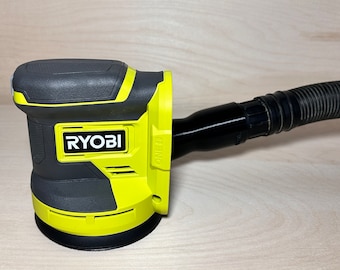 Custom Dust Adapter - Ryobi Sander (Cordless 5 in. Random Orbit Sander, PCL406) Vacuum Adapter 3D Printed, PETG