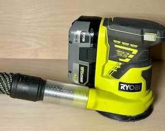 Custom Dust Adapter - Ryobi Cordless Sander (p411) to Festool 27mm Vacuum Adapter - 3D Printed, PETG