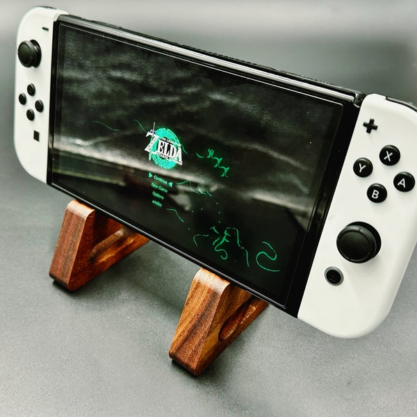 Hardhouten Nintendo Switch-standaard