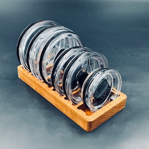Low Profile Cherry Wood Yeti Lid Organizer - Quick Pick & Streamlined Design