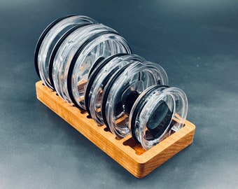 Low Profile Cherry Wood Yeti Lid Organizer - Quick Pick & Streamlined Design
