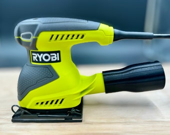 Custom Dust Adapter for Ryobi Sander (Sheet Sander, S652DGK) Vacuum Adapter 3D Printed, PETG
