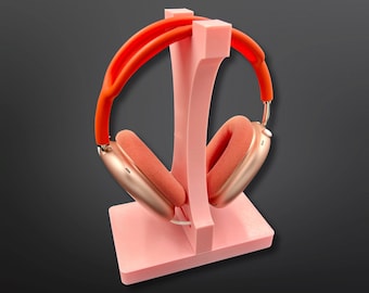Headphone Stand with Magnetic Charging Capability (3-D Printed)