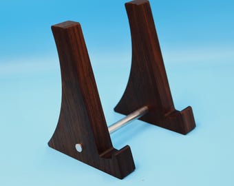Handgefertigter Hartholz Tablet-Ständer | Holz Display für Tablets & faltbare Telefone | Passend für iPad, Kindle, Remarkable und Andere