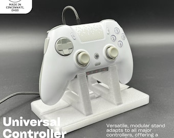 Universeller Gaming Controller Ladeständer - Verstellbar, passgenau, mit Kabelführung für xbox, Switch und mehr