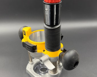 Kundenspezifischer Staubadapter für DEWALT DW6182 Plunge Fräser Basis - Passend für mehrere Schlauchtypen
