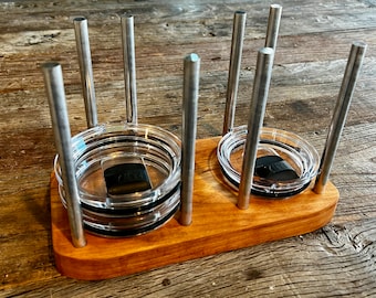 Premium Cup Lid Organizer, Tumbler Lid Organizer, Kitchen Lid Storage (Yeti, Tervis)