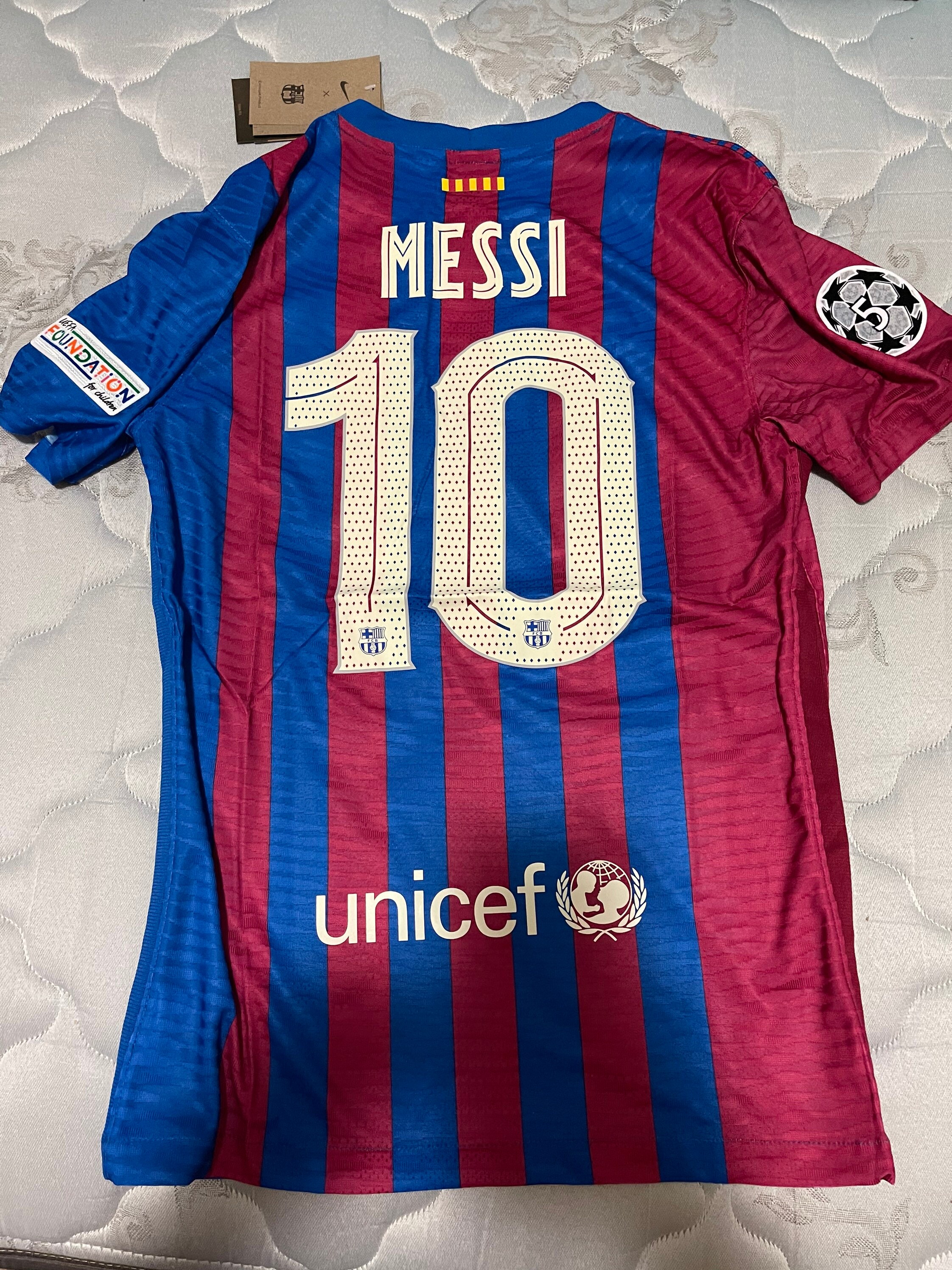 2021/2022 LaLiga Messi in player version slim fit jersey | Etsy
