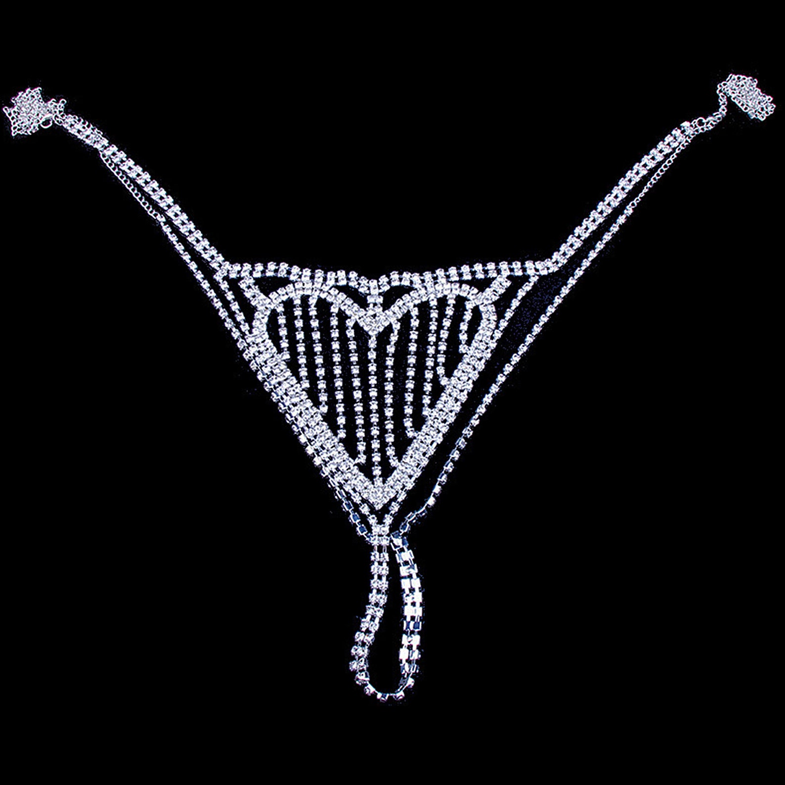 Rhinestone Thong Panty Jewelry Panties bikini body Etsy