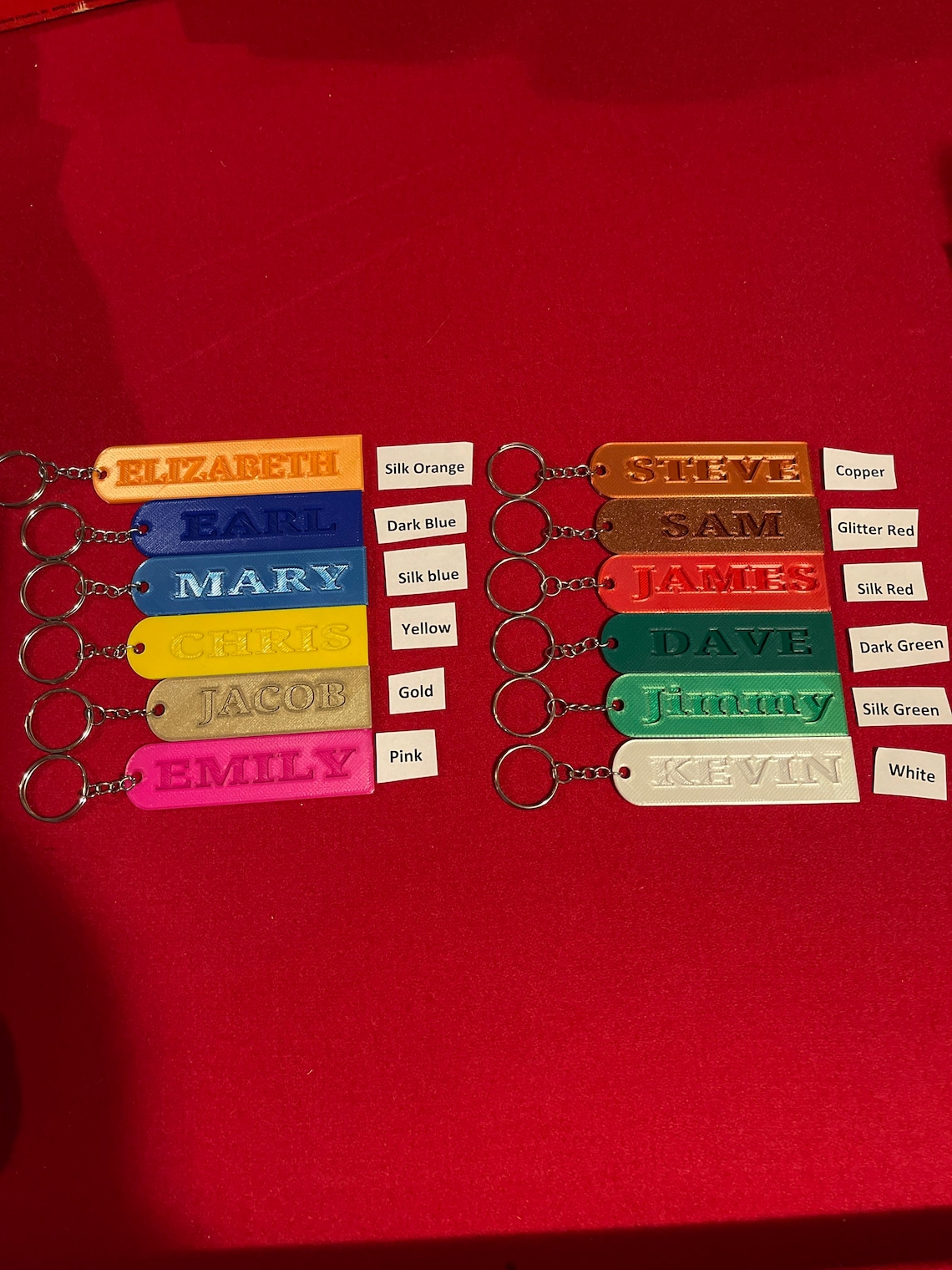 Personalized Keychain 3d Printed - Etsy