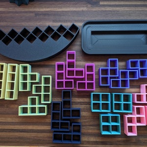 Juego de equilibrio Tetris con estuche