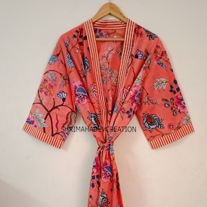 Buttery Forest Printed Kimono, Soft and Comfortable Bath Robe, Night Wear Kimono, Bridesmaid Robe, Beach Cover Up, Wrap Dress