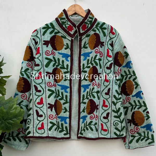 VESTE SUZANI BRODERIE Veste d'expédition gratuite pour filles et femmes Veste traditionnelle indienne faite à la main Couleur comme le montrent les images