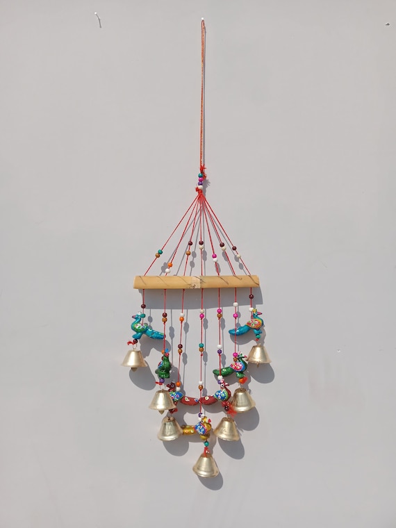 Beautiful Peacock Wind Chimes With Bells, Hanging String Decorations, Home  Decor, Ethnic Wall Decor -  Canada