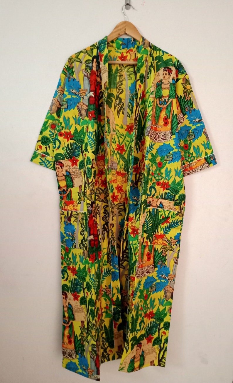 Frida Khalo Robe Dressing Gown Unique Gift Bridesmaid - Etsy