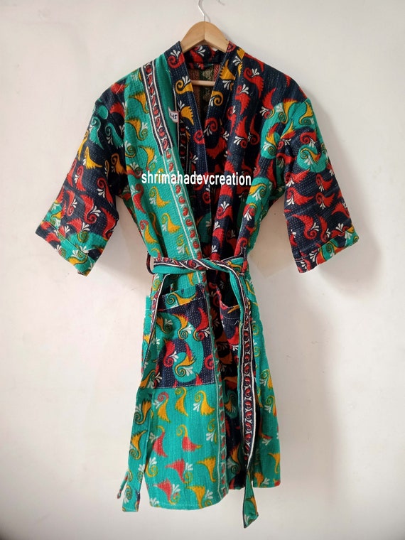 Handmade Cotton Winter Wear Beach Women Kantha Qu… - image 5