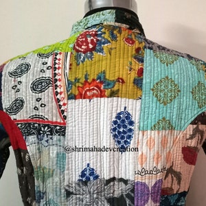 Indian Assorted Sari Patchwork Jacket Handmade Women's - Etsy