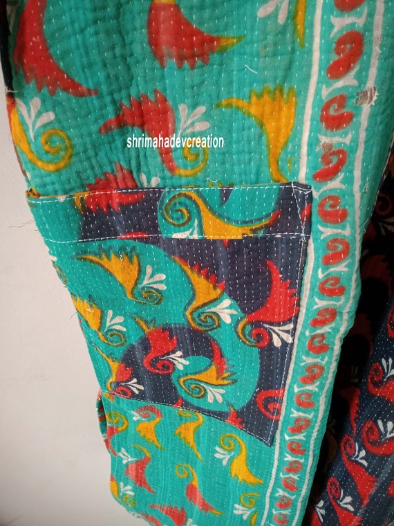 Handmade Cotton Winter Wear Beach Women Kantha Qu… - image 2