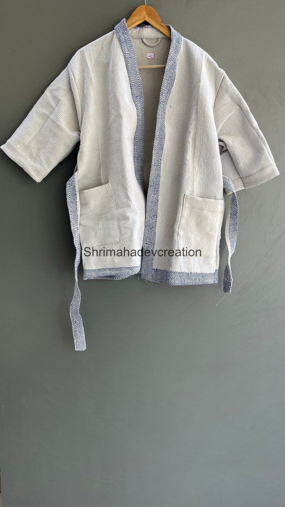 Handmade Cotton Printed Night Wear Bathrobe Bride… - image 1