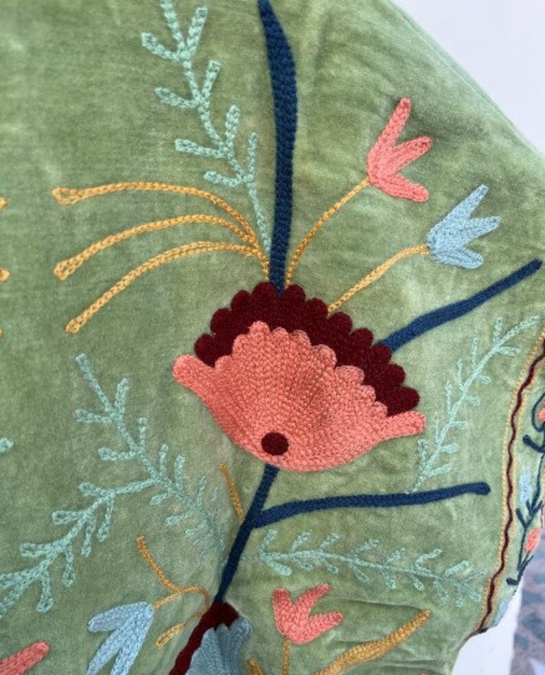 Suzani Velvet Vest Handmade Jacket's, Women's Clothing,gift for Her