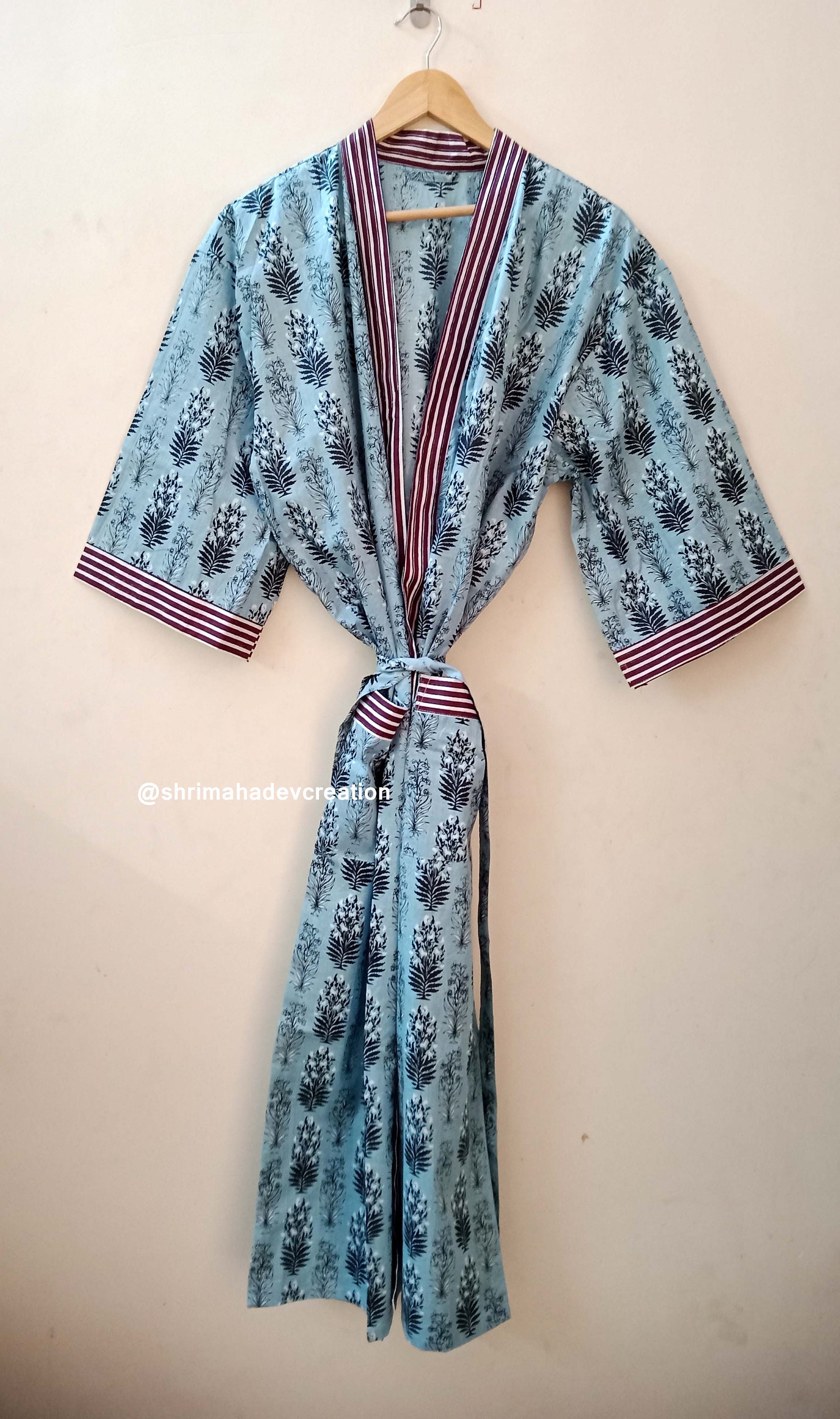 women wear kimono EXPRESS DELIVERY new print indian handmade kimono 100/% cotton bath robe,kimono,night robe