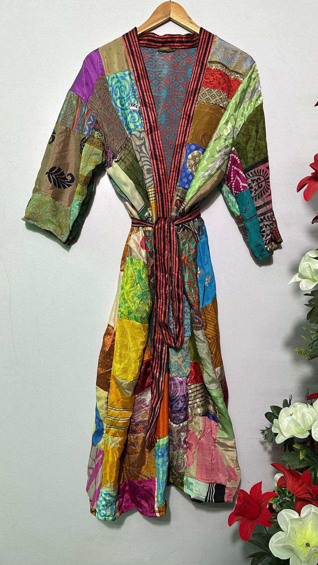 Indian Silk Robes for Women's Beach Coverup Night Wear , After Swimming ...