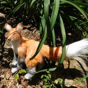 OOAK Red Fox Poseable Art Doll