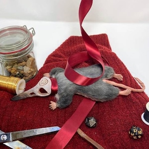 Pate de Rolo Papel Crítico Laudna Cosplay Rat Crow