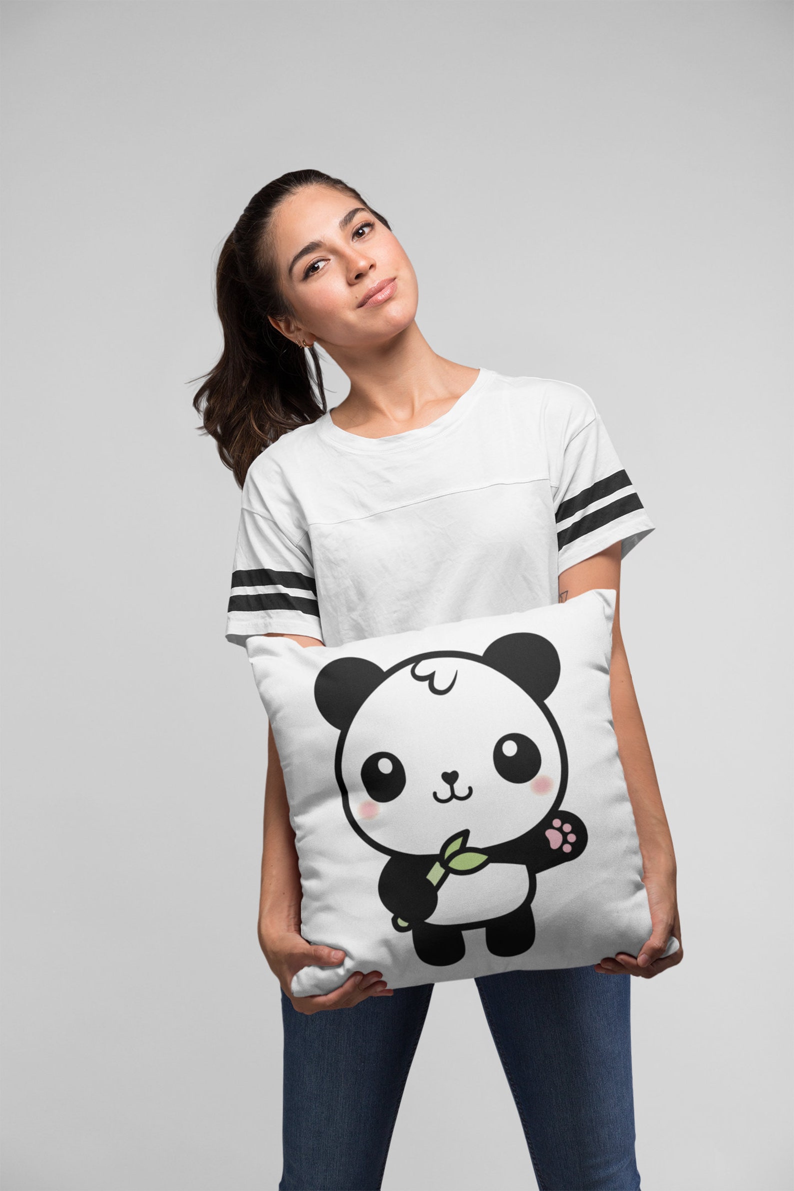 Panda Funny Pillow Cover Panda Gifts Animal Pillow Cute Etsy