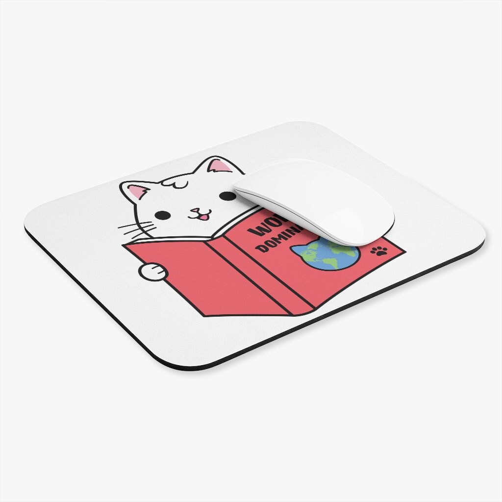 Cat Mouse Pad Work From Home Mouse Pad Desk Mat Mousepad Cute Etsy