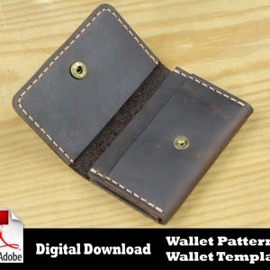 Wallet Pattern PDF Leather Wallet PDF Bifold Wallet Pattern - Etsy