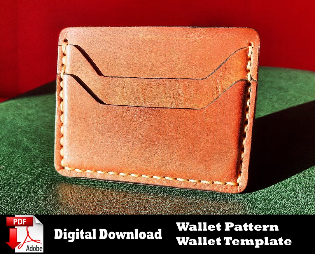 Card Holder Pattern, Wallet Pattern PDF, Leather Card Holder PDF