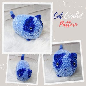 Cat Crochet Pattern, Crochet Pattern, Cute Loaf Cat Plushies, Amigurumi Crochet Cat, Crochet Plushie Pattern