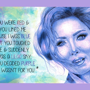 Halsey (Colors Lyrics) - 11x14 Print