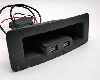 Mazda MX 5 NC - USB charger with storage compartment for the center console tuning interior - easy replacement and installation