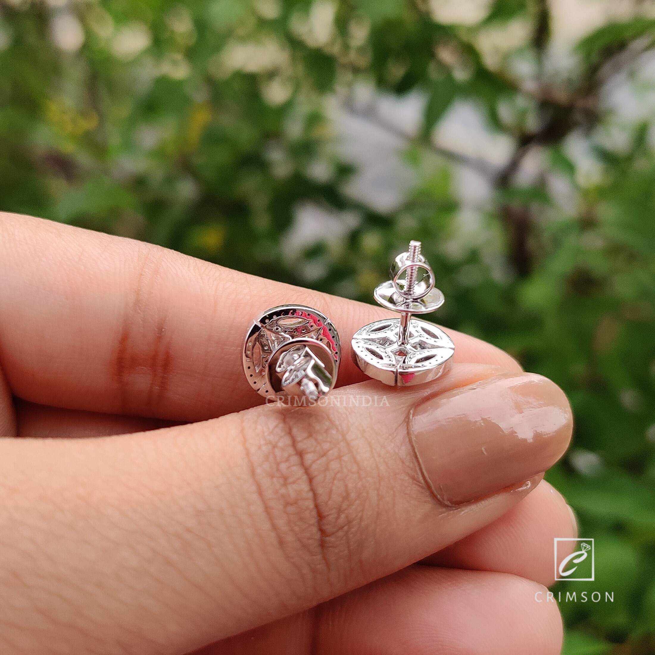 Meghan Markle Earrings, 0.98 TCW Moissanite Earrings, 14K