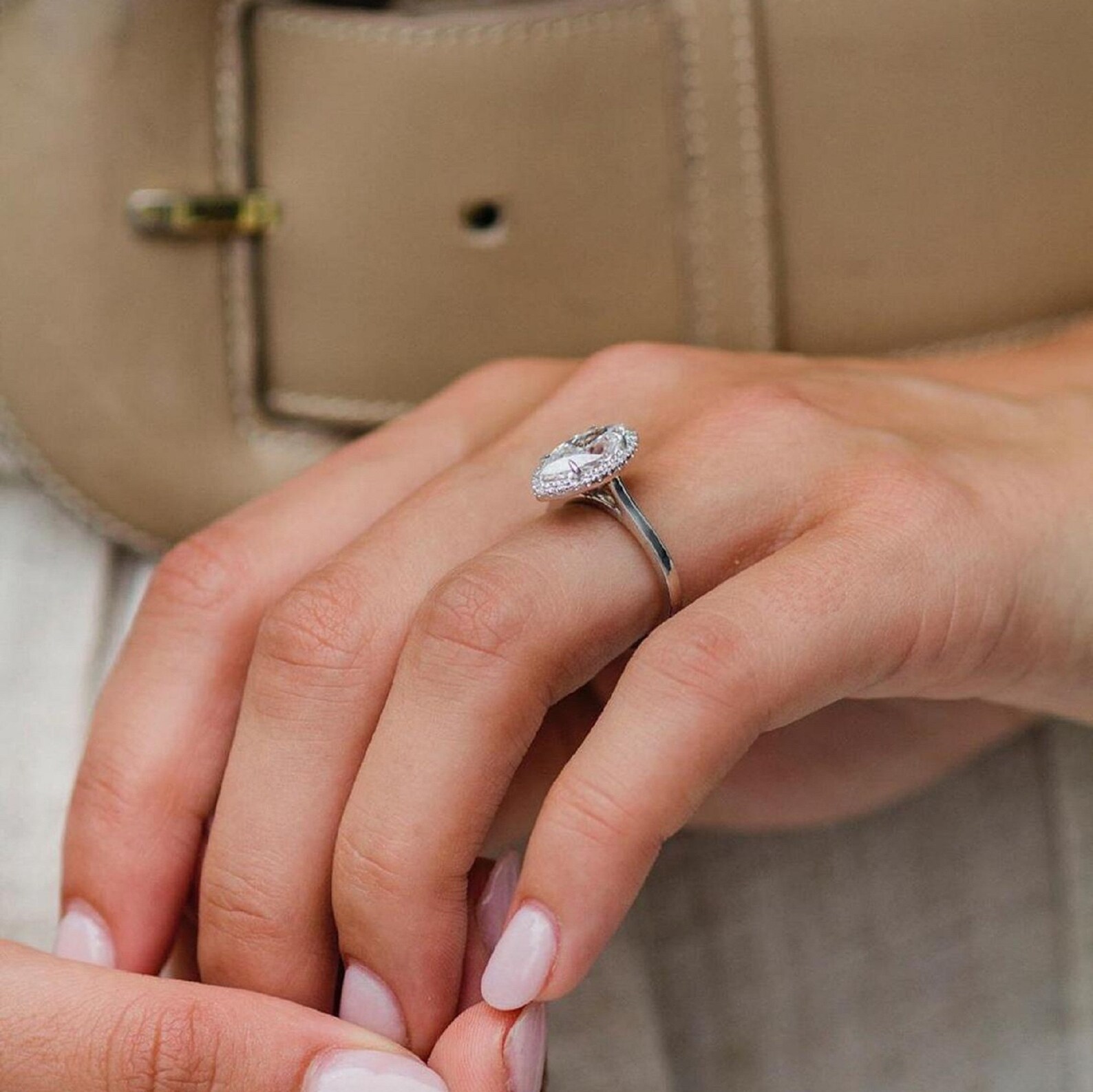 2.00 CT Marquise Cut Engagement ring 14K CZ Diamond engagement Etsy