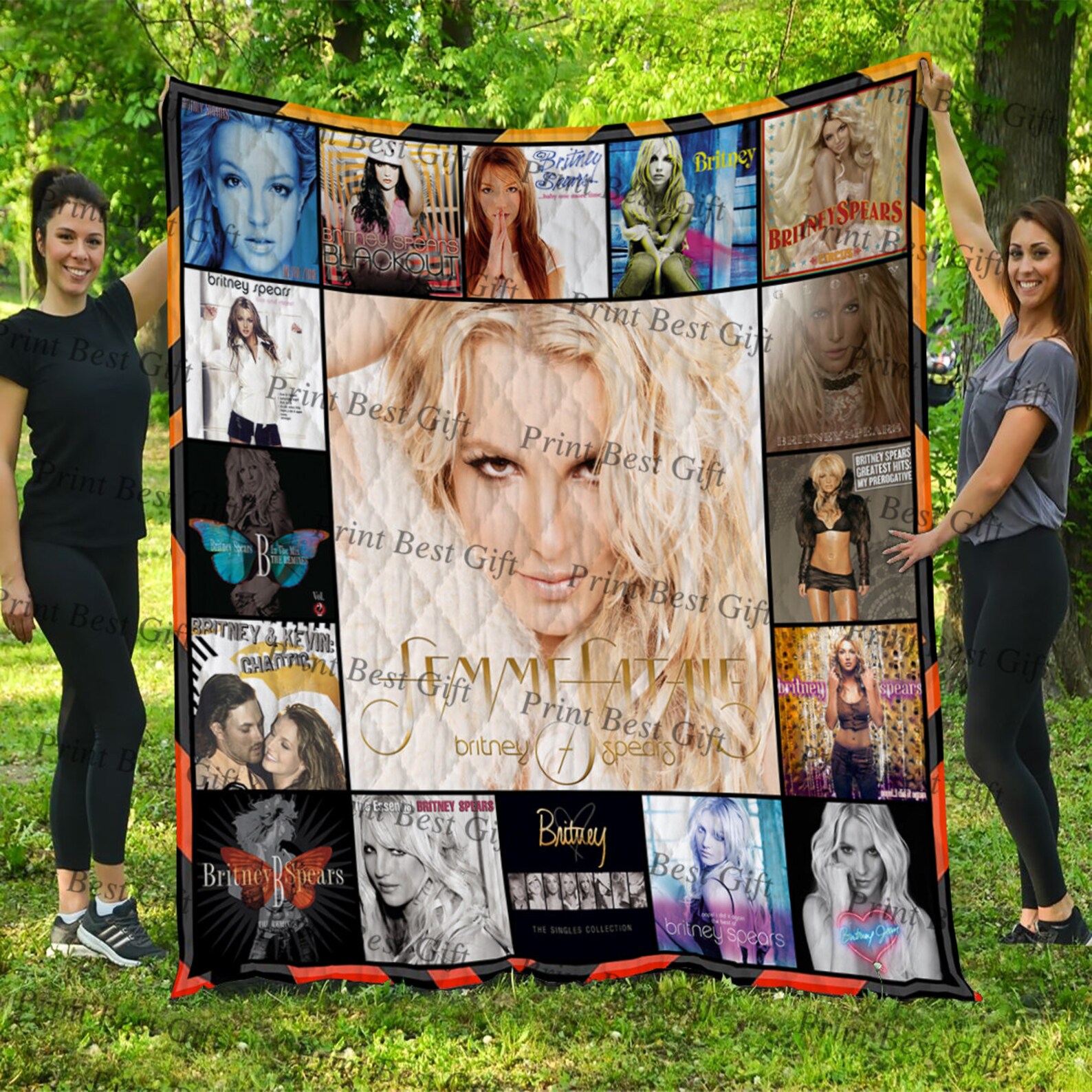 Britney Spears Femme Fatale Solo Singer Quilt Blanket Ver 09 | Etsy