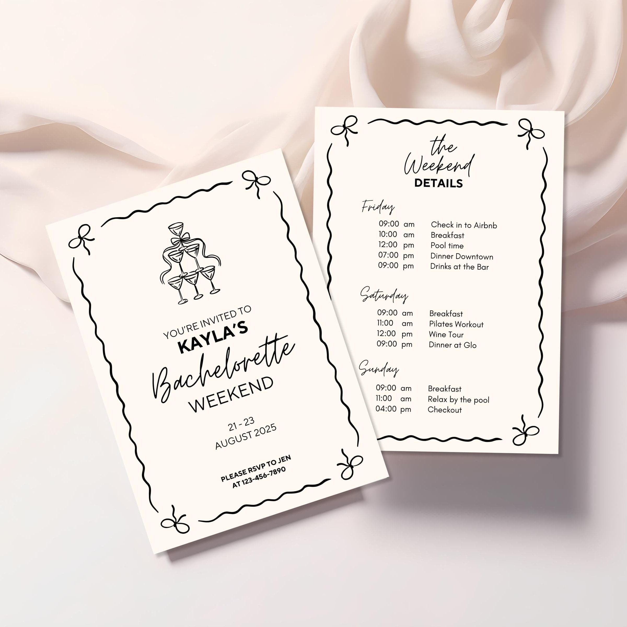 ⭐️••• Tie the Knot Itinerary - Etsy New Zealand