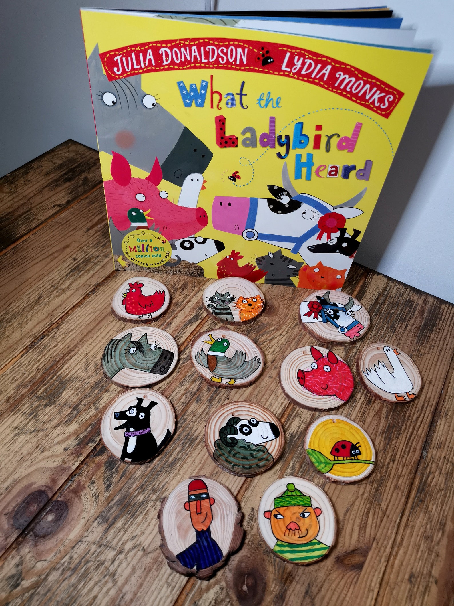 Story Props What The Ladybird Heard Story Book And Log Slice Etsy Story Props What The Ladybird Heard Story Book And Log Slice Etsy