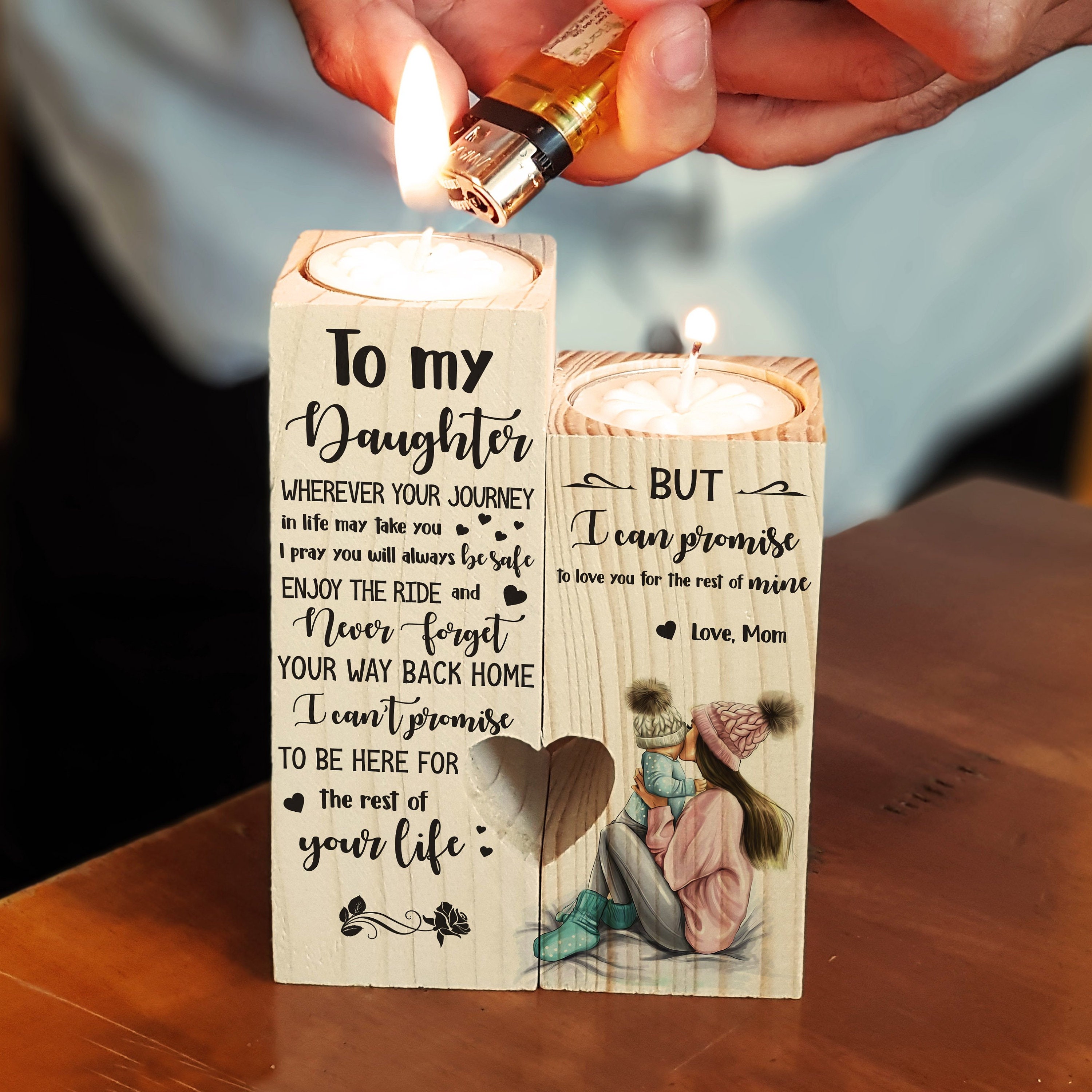 An meine Tochter Geschenk für Tochter Kerzenhalter | Etsy