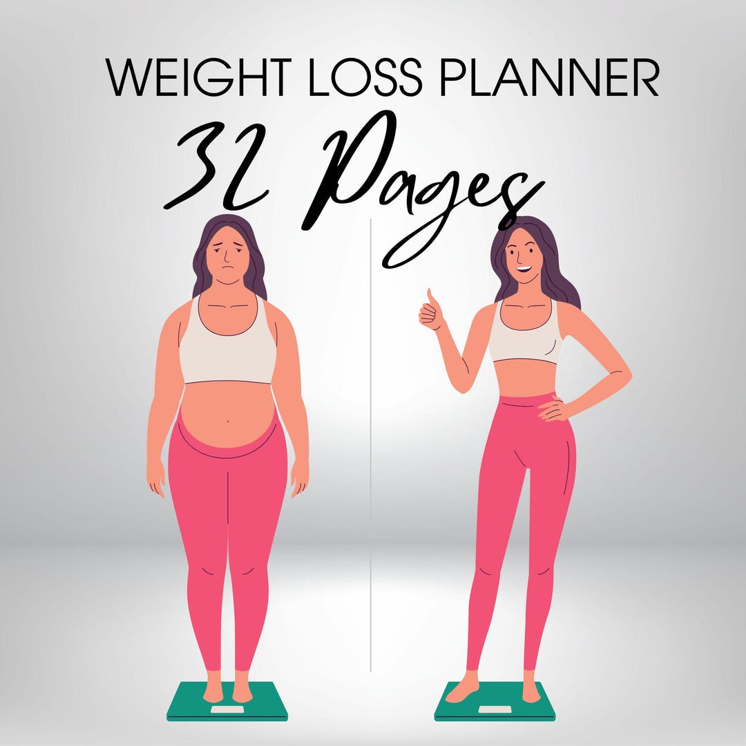 Weight Loss Journal | Canva Template | Digital Download | Printable PDF ...