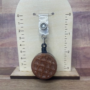 waffle badge reel/ nurse badge reel/ resin badge reel/ novelty badge holder/ID holder