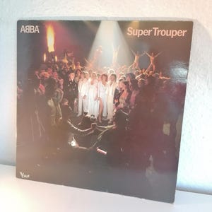 ABBA Super Trouper 1980 Vintage Vinyl Schallplatte Frankreich /Vintage Abba Album Rare Disco Europop/Björn - Benny/Agnetha - Anni-Frid