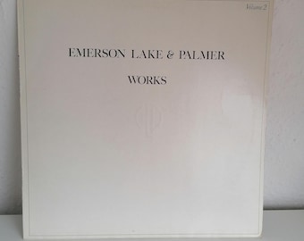 Emerson Lake & Palmer - Works Volym 2 Skiva Vinyl Tyskland Vintage /Prog Rock Samtida Jazz