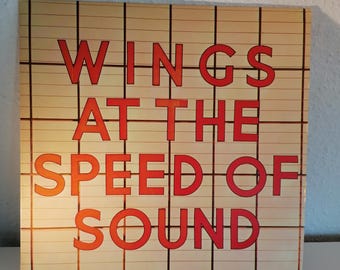 Vingar - Vingar vid ljudets hastighet Vintage LP Vinylskiva UK Vintage /Rock/Michelle/Revolver Rare / McCartney Sgt. Pepper's