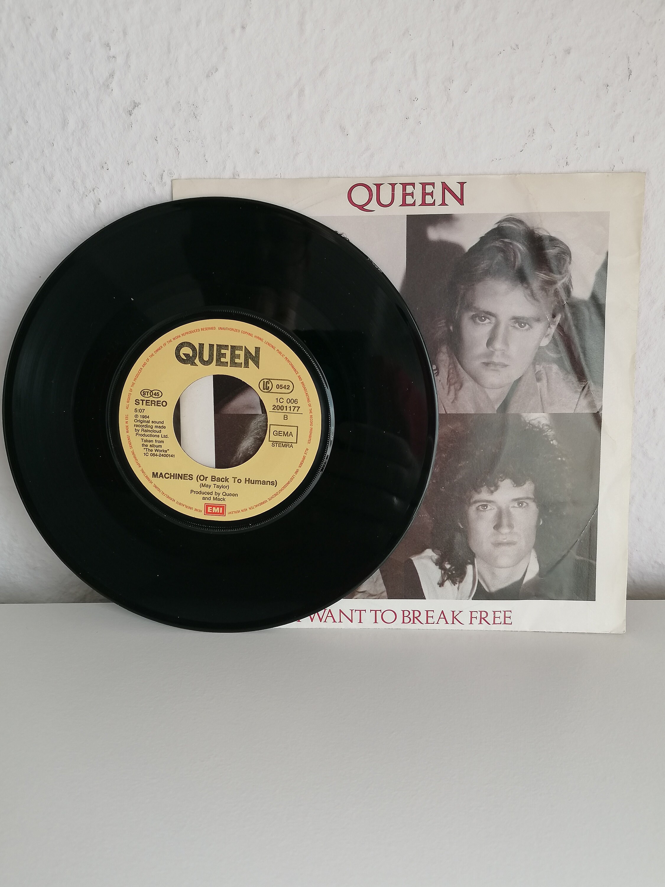 QUEEN クィーン　I WANT TO BREAK FREE 7インチ Queen I Want To Break Free - Freddie Mercury - Solid UK 7
